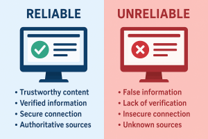 Comparing two websites for reliability