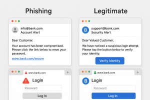 Phishing email example