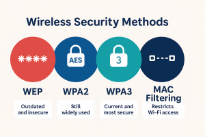 Wi-Fi security lock icons