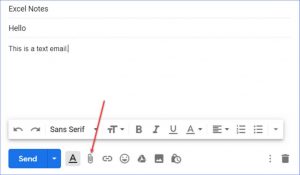 Adding an attachment to an email